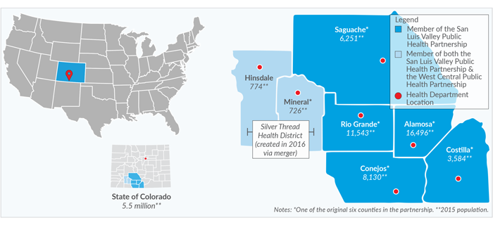 County Map - San Luis Valley Public Health Partnership