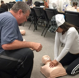 FORWARD New Mexico students learning CPR