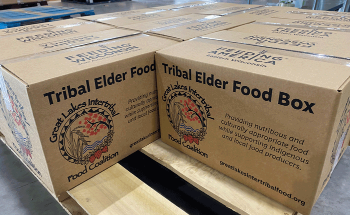 Packed Tribal Elder Food Box