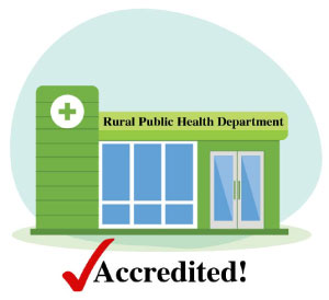 graphic of a rural public health department