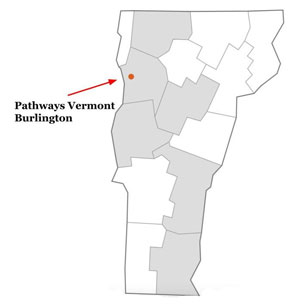 Pathways Vermont Housing First county service area