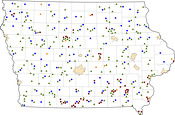 Selected Rural Healthcare Facilities in Iowa